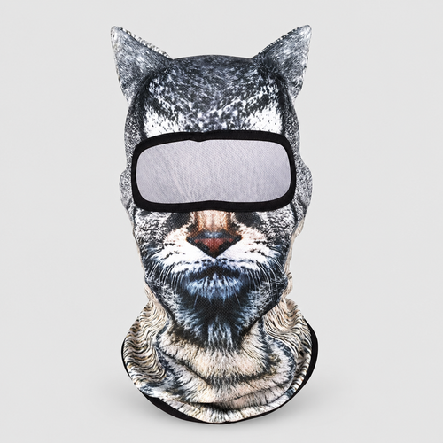 Grey Whiskers Ski Mask