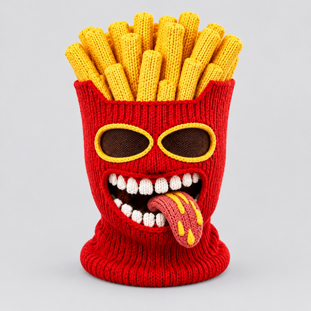Crispy Fry Knit Ski Mask
